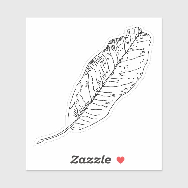 Single Leaf Sticker (Sheet)