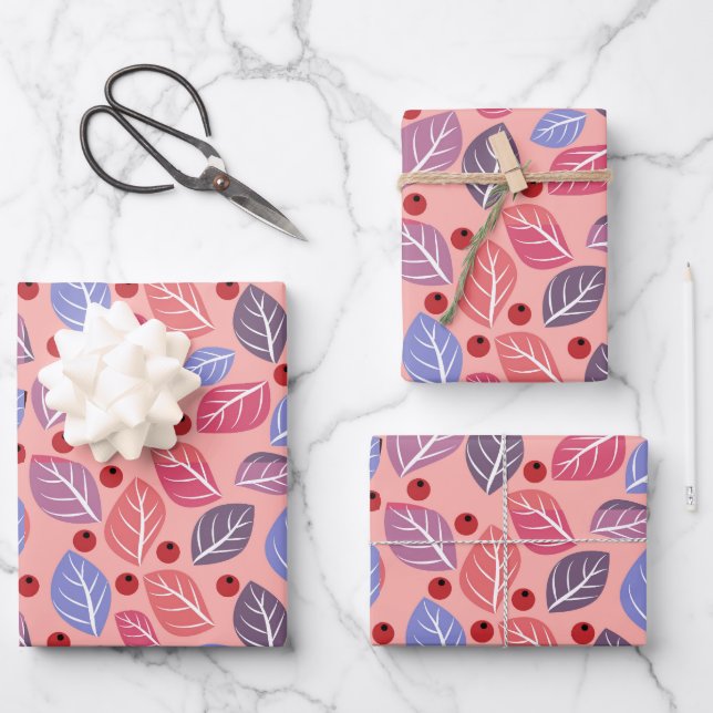 Single Leaf  Wrapping Paper Sheet (Front)