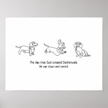 single line art - dachshunds dog