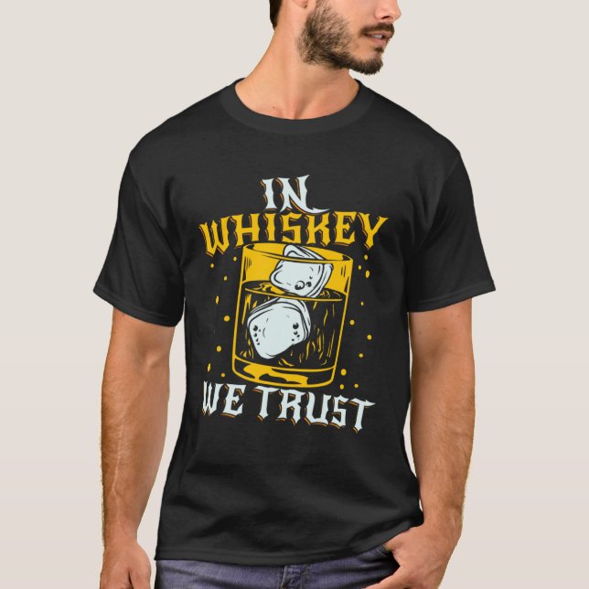 Single Malt Humor  Irish Scotch Whiskey T-Shirt (Front)
