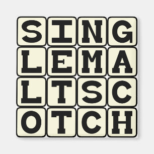 Single Malt Scotch, Alcohol Drink Magnet