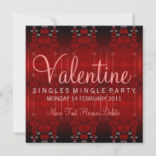 Single Mingle Valentine Party Invitations