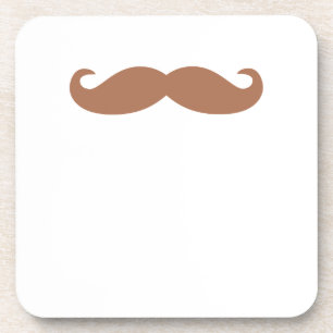 single moustache coaster