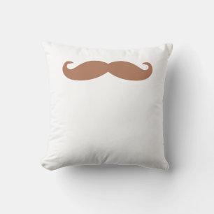single moustache cushion