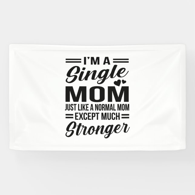 Single Mum Much Stronger Banner (Horizontal)