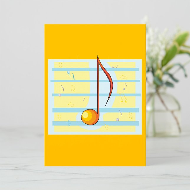 Single Musical Note Invitation (Creator Uploaded)