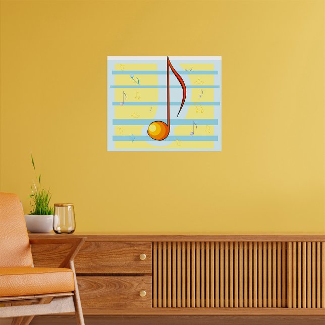 Single Musical Note Poster (Creator Uploaded)