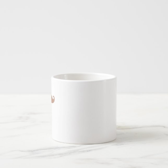 single mustache espresso cup (Front)