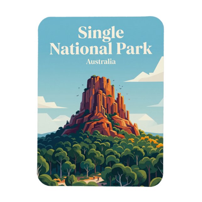 Single National Park Australia Magnet (Vertical)