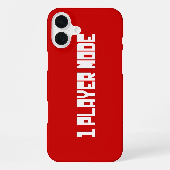 Single / One Player Mode iPhone Case (Back)