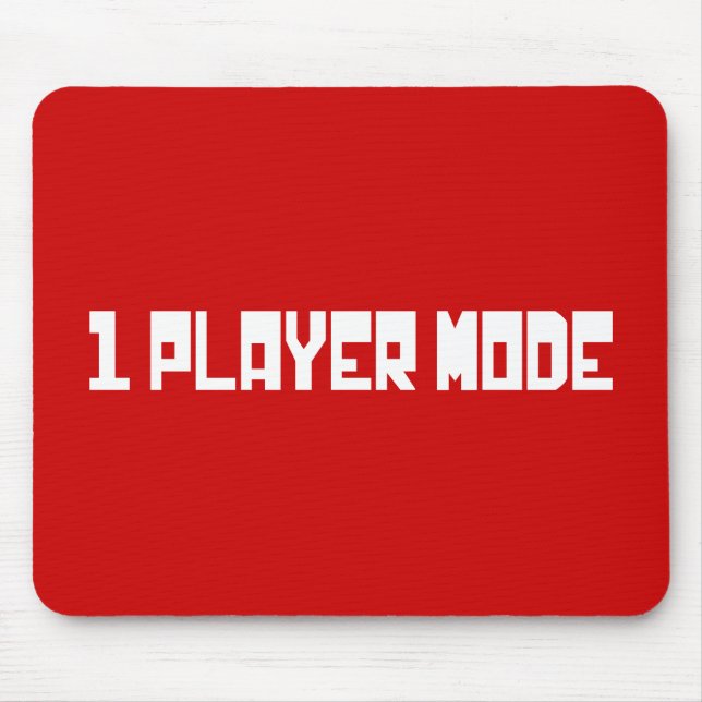 Single / One Player Mode Mouse Pad (Front)