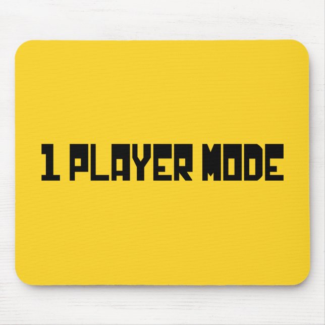 Single / One Player Mode Mouse Pad (Front)