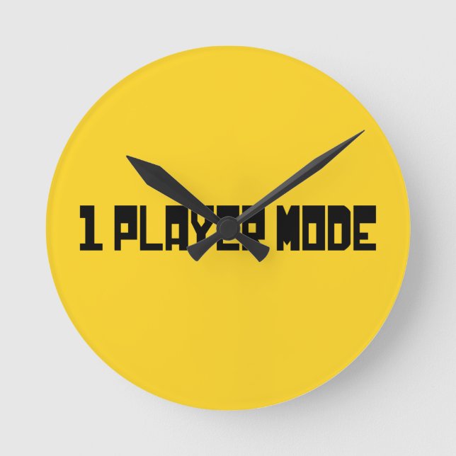 Single / One Player Mode Round Clock (Front)
