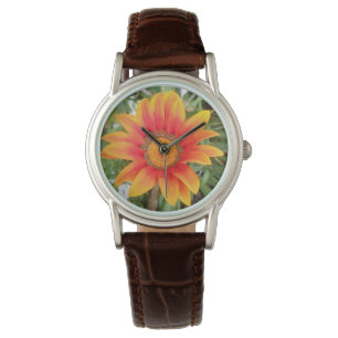 Single Orange Flower Watch