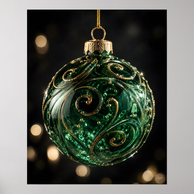 Single Ornament Studio Glamour Macro Poster (Front)