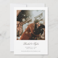 Single Photo Classic Script Save the Date