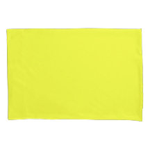 Single Pillowcase, Standard, Neon Yellow