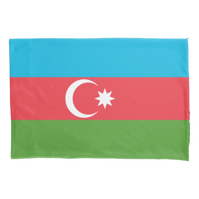 Single Pillowcase with flag of Azerbaijan (Front)