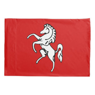 Single Pillowcase with flag of Kent, England