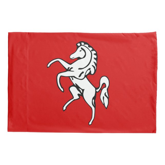Single Pillowcase with flag of Kent, England (Back)
