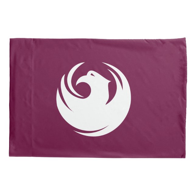 Single Pillowcase with flag of Phoenix City (Back)