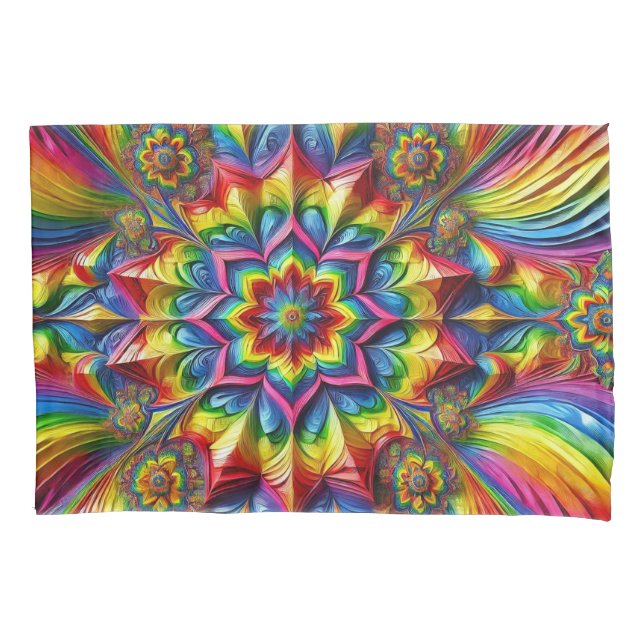 Single Pillowcase with LGBTQ Colours (Front)