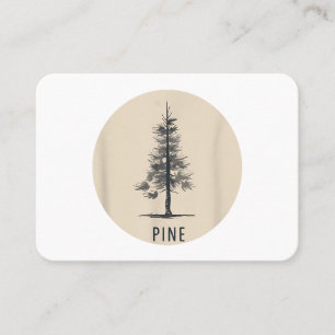 Single Pine Tree Outfit Business Card