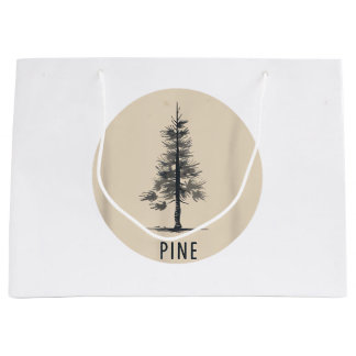 Single Pine Tree Outfit Large Gift Bag