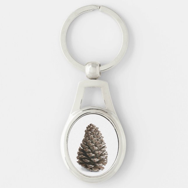 Single pinecone key ring (Front)