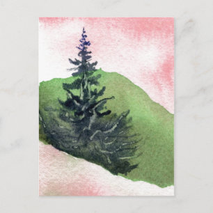 "Single Pines" Country Roads Postcard