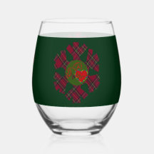 Single Plaid Snowflake Glassware