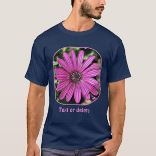 Single Purple African Daisy Flower Personalized T-Shirt