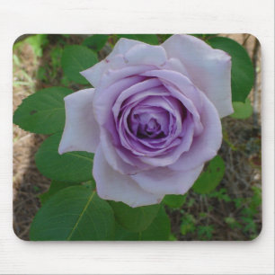 Single Purple Rose Mouse Pad