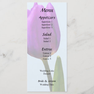 Single Purple Tulip Menu