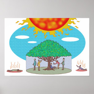 Single ray of shade that sustains life. poster