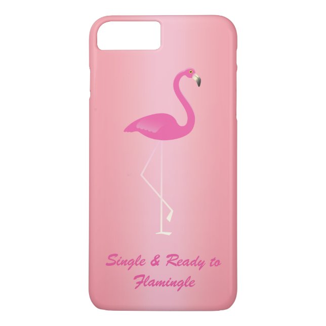 Single & Ready to Flamingle iPhone 7 Rose Gold Case-Mate iPhone Case (Back)