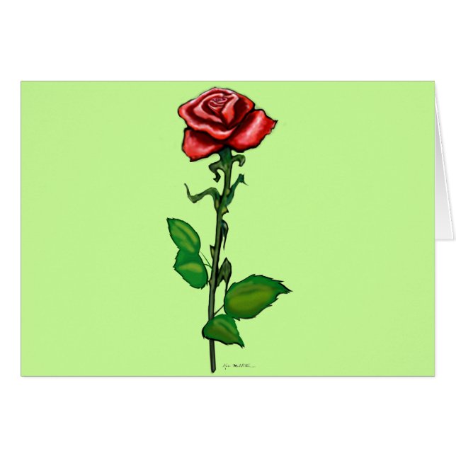 Single Red Rose (Front Horizontal)