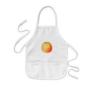 Single ripe apple kids apron