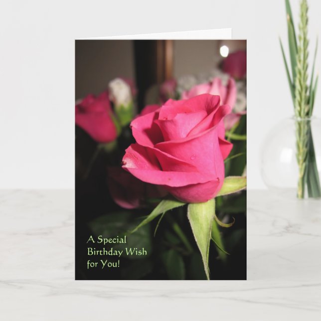 Single Rose Card (Front)