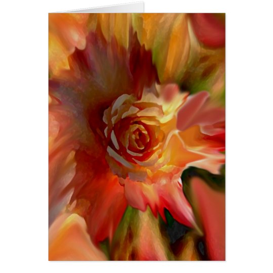 Single Rose Card