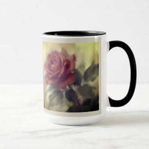 "Single Rose Oil Painting" Mug