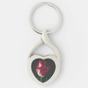 Single Rose Romantic Keychain