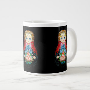Single Russian doll Large Coffee Mug