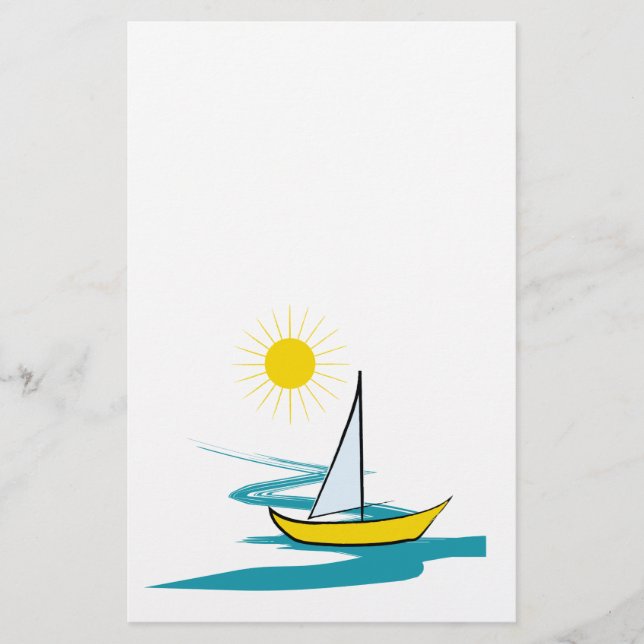 Single sailboat flyer (Front)