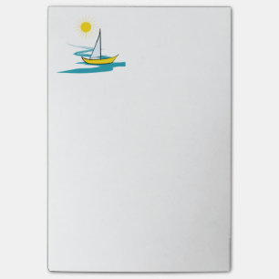 Single sailboat post-it notes