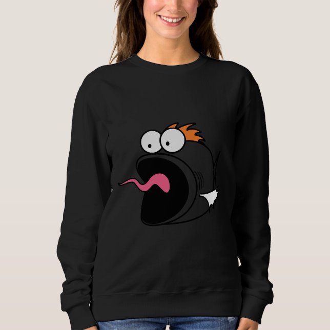 Single Screaming Fish Sweatshirt (Front)