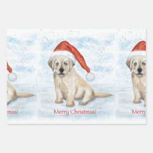 Single sheet Christmas Puppy Wrapping Paper