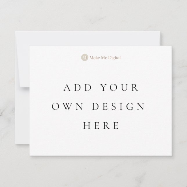 SINGLE SIDE 4.25x5.5inch Invitation Card Landscape (Front)