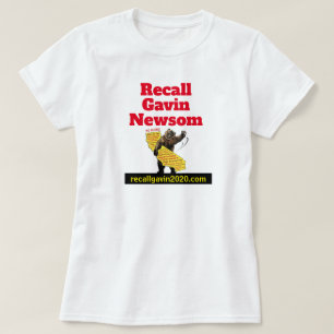 Single sided Recall Gavin Newsom T-Shirt