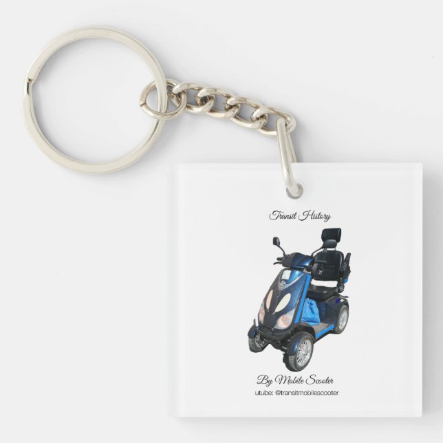 Single sided square keychain (Front)